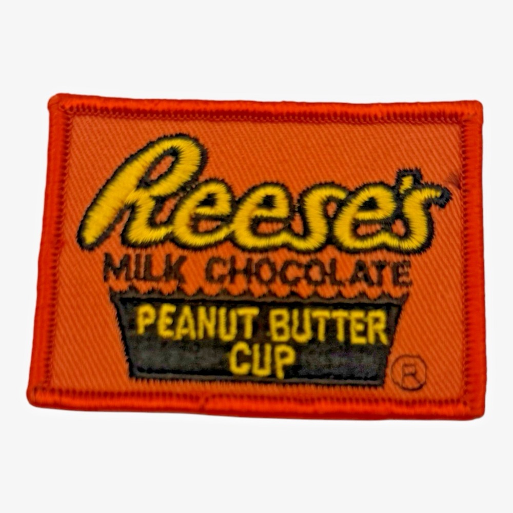 Reese's Peanut Butter Cup Hershey's Chocolate World Embroidered Patch Vintage